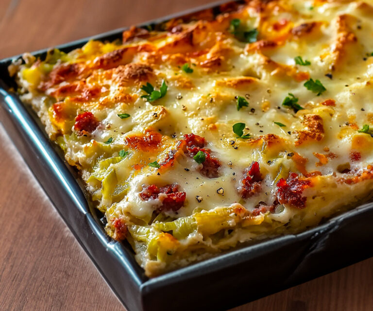 Gratin Savoyard aux Crozets, Poireaux, Comté et Chorizo : Une Recette
